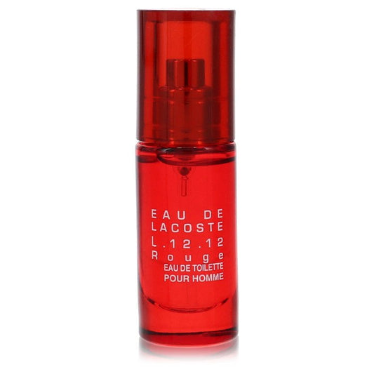 Lacoste Eau De Lacoste L.12.12 Rouge by Lacoste Mini EDT Spray (unboxed) .27 oz for Men - Thesavour