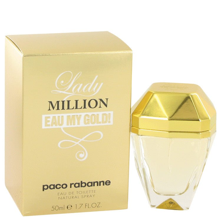 Lady Million Eau My Gold by Paco Rabanne Eau De Toilette Spray for Women - Thesavour