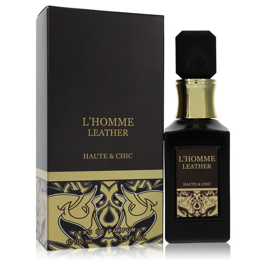 L'homme Leather by Haute & Chic Eau De Parfum Spray 3.3 oz for Men - Thesavour