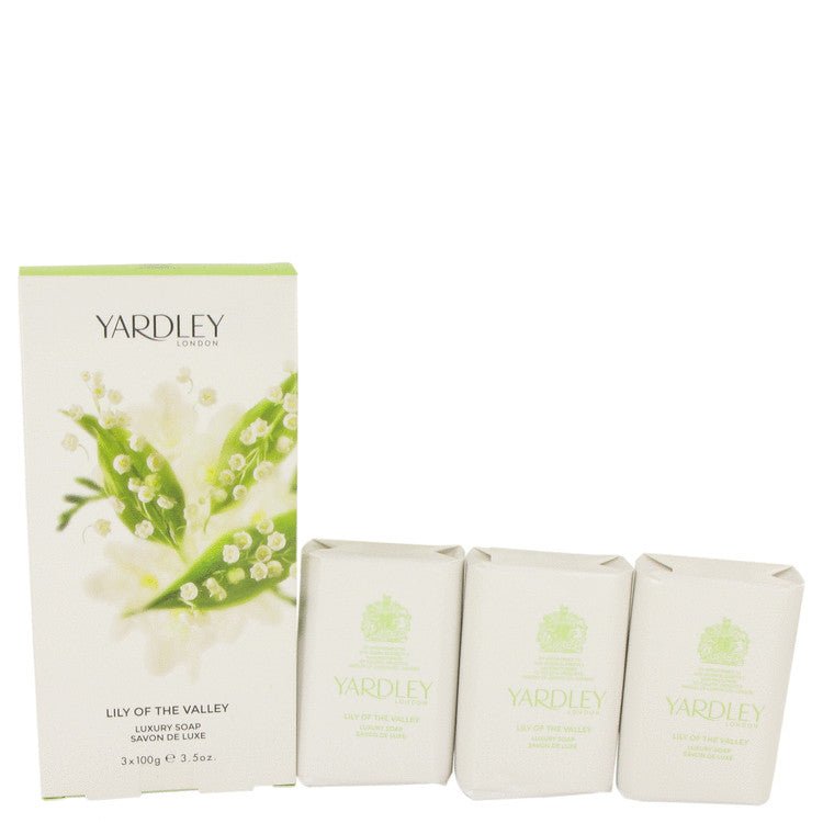 Lily of The Valley Yardley by Yardley London 3 x 3.5 oz Soap 3.5 oz for Women - Thesavour