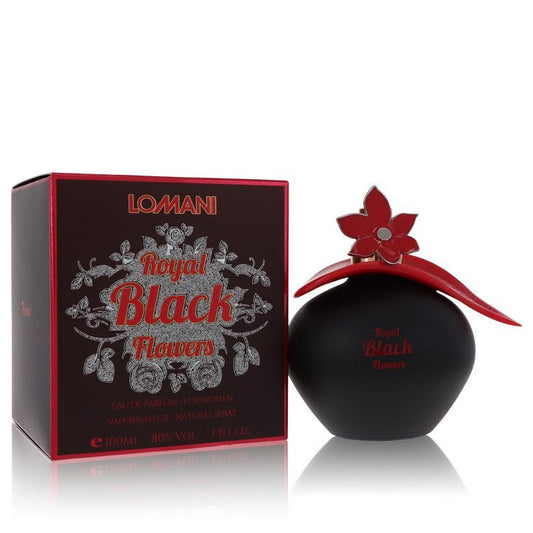 Lomani Royal Black Flowers by Lomani Eau De Toilette Spray 3.4 oz for Women - Thesavour