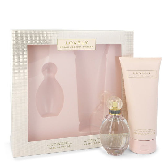 Lovely by Sarah Jessica Parker Gift Set -- 1.7 oz Eau De Parfum Spray + 6.7 oz Body Lotion for Women - Thesavour