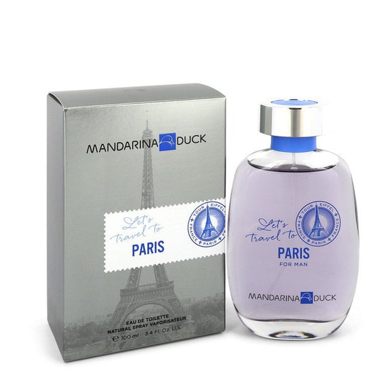 Mandarina Duck Let's Travel to Paris by Mandarina Duck Eau De Toilette Spray 3.4 oz for Men - Thesavour