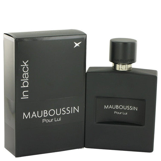 Mauboussin Pour Lui In Black by Mauboussin Eau De Parfum Spray 3.4 oz for Men - Thesavour