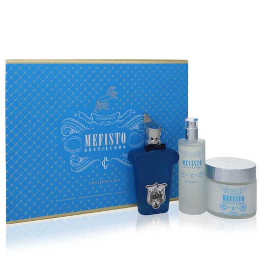 Mefisto Gentiluomo by Xerjoff Gift Set -- 3.4 oz Eau De Parfum Spray + 3.4 oz Deodorant Spray + 6.7 oz Shave and Post Shave Cream for Men - Thesavour