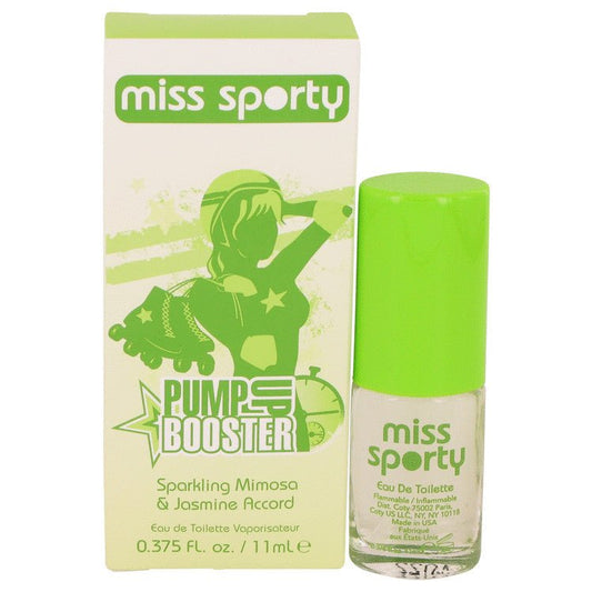 Miss Sporty Pump Up Booster by Coty Sparkling Mimosa & Jasmine Accord Eau De Toilette Spray .375 oz for Women - Thesavour