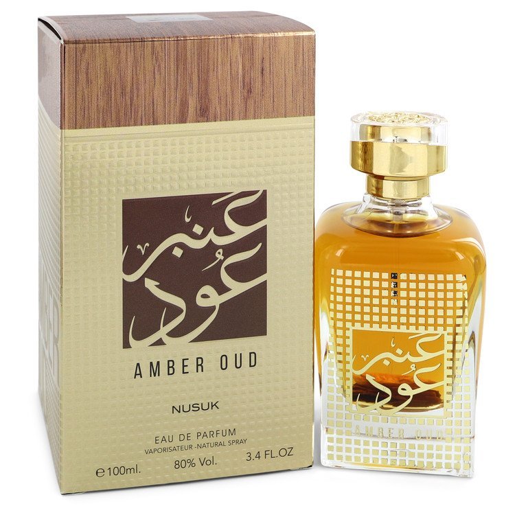 Nusuk Amber oud by Nusuk Eau De Parfum Spray 3.4 oz for Women - Thesavour