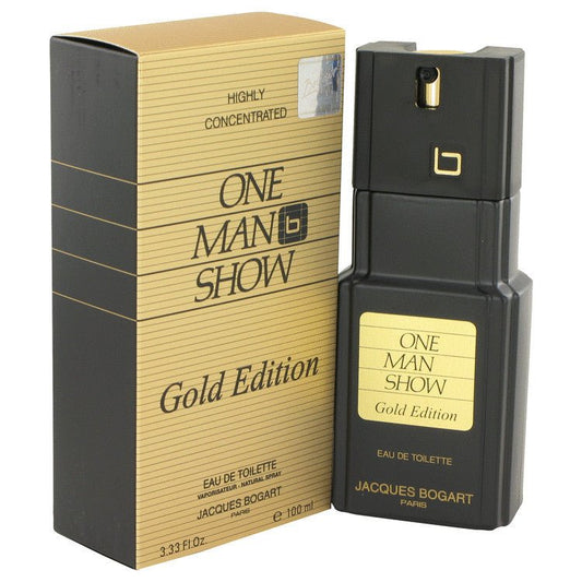 One Man Show Gold by Jacques Bogart Eau De Toilette Spray 3.3 oz for Men - Thesavour