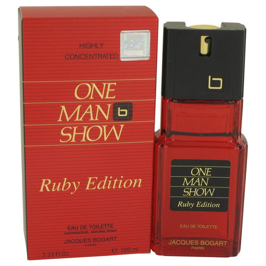 One Man Show Ruby by Jacques Bogart Eau De Toilette Spray 3.3 oz for Men - Thesavour