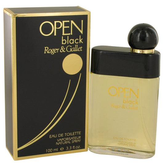 Open Black by Roger & Gallet Eau De Toilette Spray 3.3 oz for Men - Thesavour