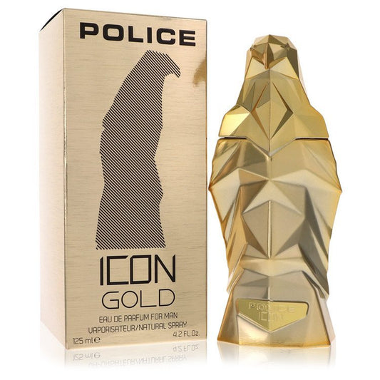 Police Icon Gold by Police Colognes Eau De Parfum Spray 4.2 oz for Men - Thesavour