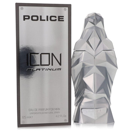 Police Icon Platinum by Police Colognes Eau De Parfum Spray 4.2 oz for Men - Thesavour