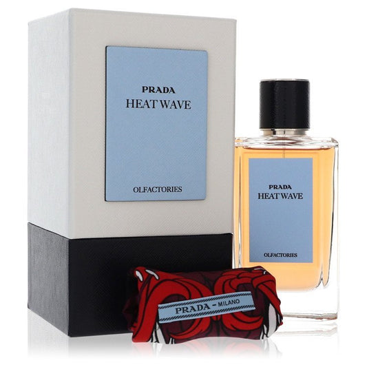 Prada Olfactories Heat Wave by Prada Eau De Parfum Spray with Gift Pouch (Unisex) 3.4 oz 3.4 oz Eau de Parfum Spray + Gift Pouch for Men - Thesavour