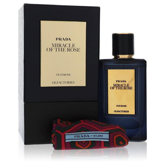Prada Olfactories Miracle Of The Rose by Prada Eau De Parfum Spray with Free Gift Pouch 3.4 oz 3.4 oz Eau De Parfum Spray + Gift Pouch for Men - Thesavour