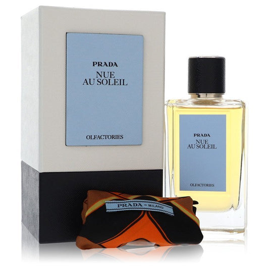 Prada Olfactories Nue Au Soleil by Prada Eau De Parfum Spray with Free Gift Pouch 3.4 oz 3.4 oz Eau De Parfum Spray + Gift Pouch for Men - Thesavour