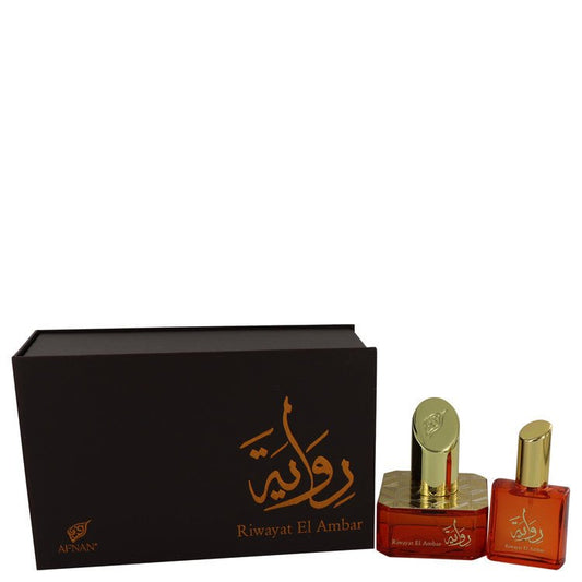 Riwayat El Ambar by Afnan Eau De Parfum Spray + Free .67 oz Travel EDP Spray 1.7 oz for Women - Thesavour