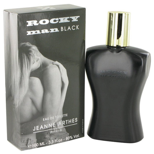 Rocky Man Black by Jeanne Arthes Eau De Toilette Spray 3.3 oz for Men - Thesavour