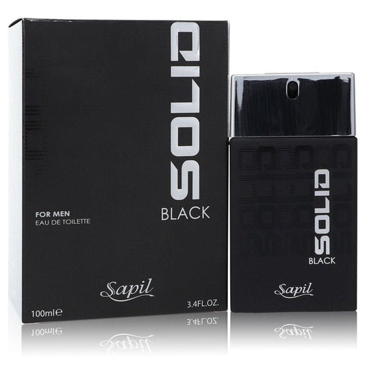 Sapil Solid Black by Sapil Eau De Toilette Spray 3.4 oz for Men - Thesavour