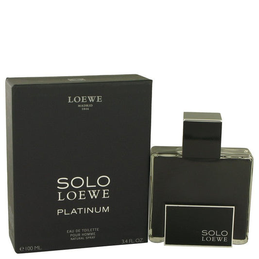 Solo Loewe Platinum by Loewe Eau De Toilette Spray 3.4 oz for Men - Thesavour
