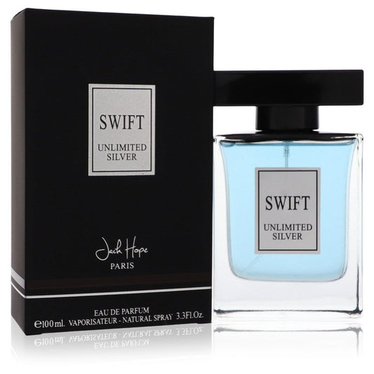 Swift Unlimited Silver by Jack Hope Eau De Parfum Spray 3.3 oz for Men - Thesavour