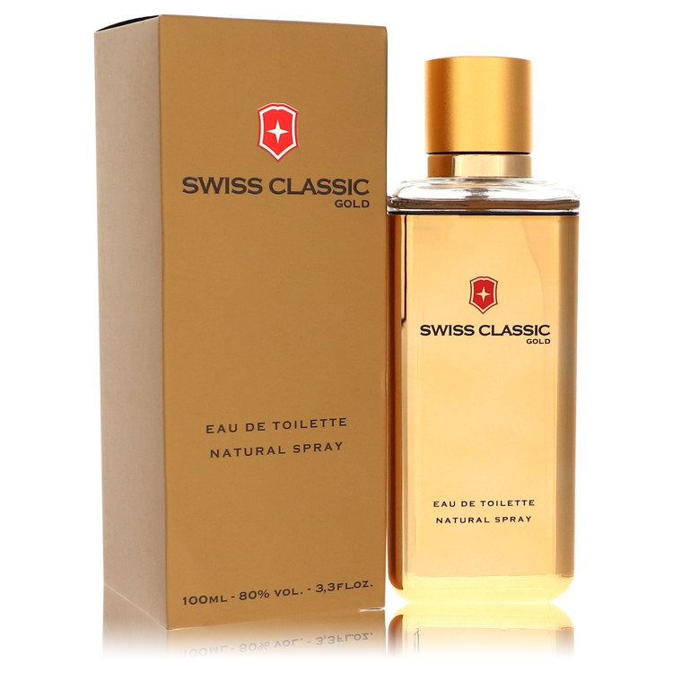 Swiss Classic Gold by Victorinox Eau De Toilette Spray 3.3 oz for Men - Thesavour
