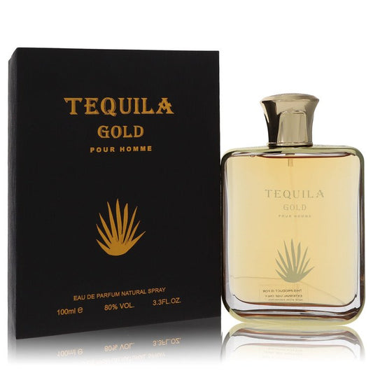 Tequila Pour Homme Gold by Tequila Perfumes Eau De Parfum Spray 3.3 oz for Men - Thesavour