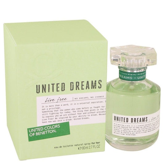 United Dreams Live Free by Benetton Eau De Toilette Spray 2.7 oz for Women - Thesavour