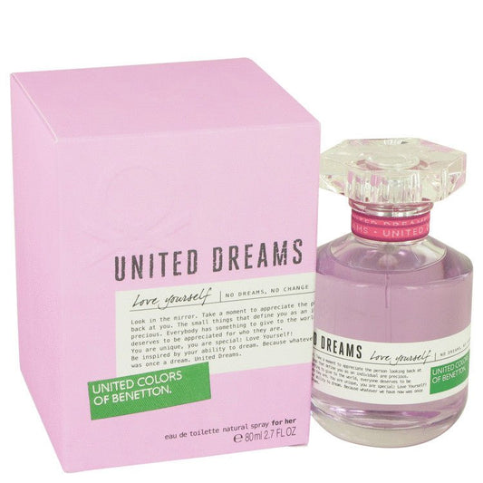United Dreams Love Yourself by Benetton Eau De Toilette Spray 2.7 oz for Women - Thesavour