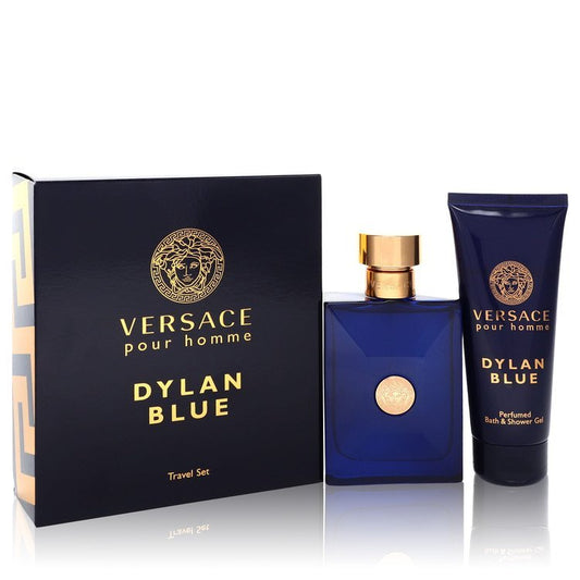 Versace Pour Homme Dylan Blue by Versace Gift Set -- 3.4 oz Eau de Toilette Spray + 3.4 oz Shower Gel for Men - Thesavour