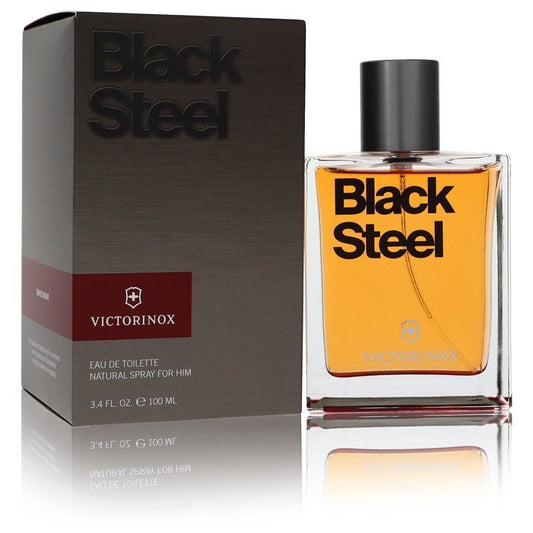 Victorinox Black Steel by Victorinox Eau De Toilette Spray 3.4 oz for Men - Thesavour