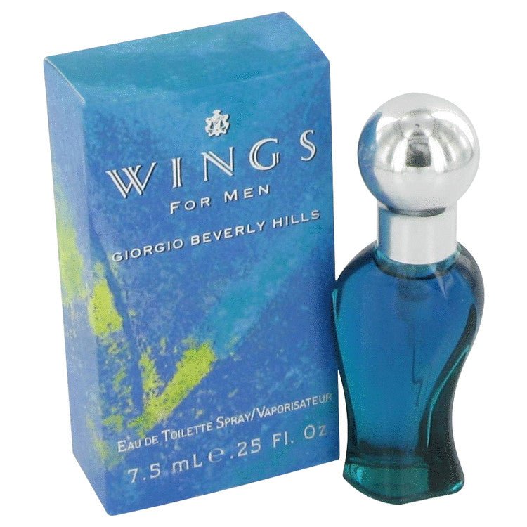 WINGS by Giorgio Beverly Hills Mini EDT Spray .25 oz for Men - Thesavour