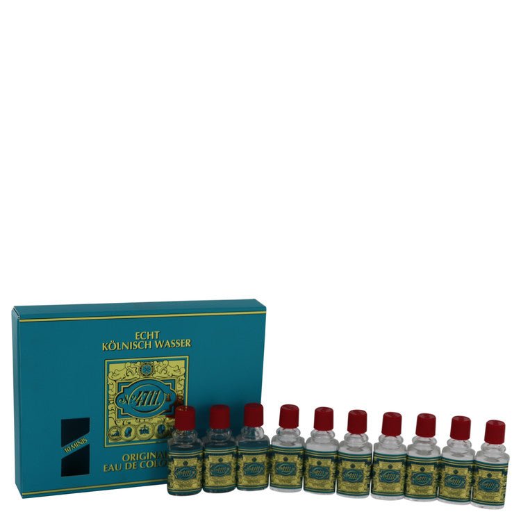 4711 by 4711 Gift Set -- Includes Ten (10) Travel size Eau De Cologne .10 oz in a gift box for Men - Thesavour