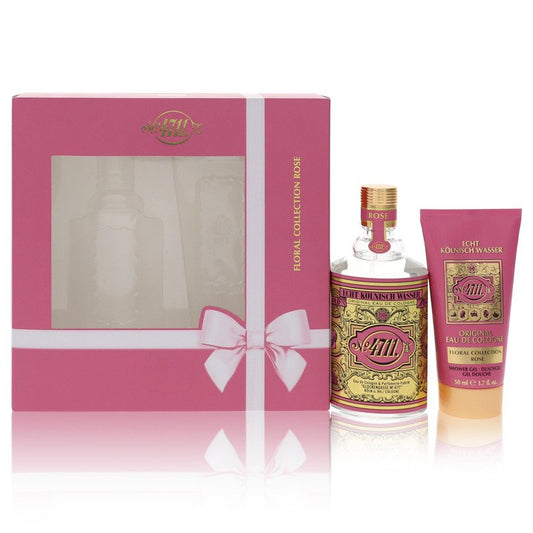 4711 Floral Collection Rose by 4711 Gift Set -- 3.4 oz Eau De Cologne Spray + 1.7 oz Shower Gel for Women - Thesavour