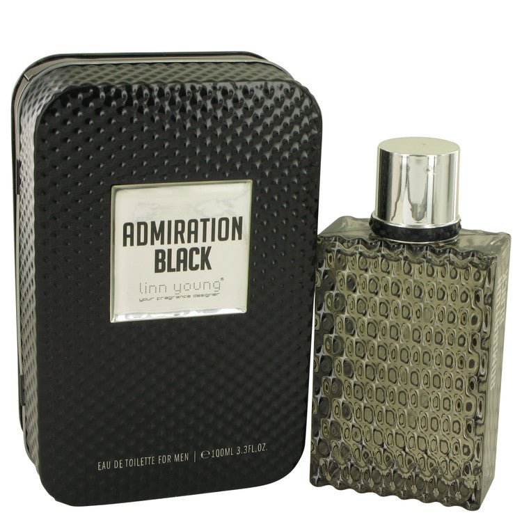 Admiration Black by Linn Young Eau De Toilette Spray 3.3 oz for Men - Thesavour