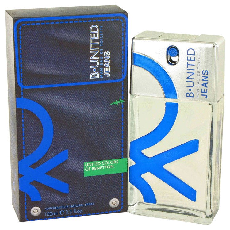 B United Jeans by Benetton Eau De Toilette Spray 3.3 oz for Men - Thesavour