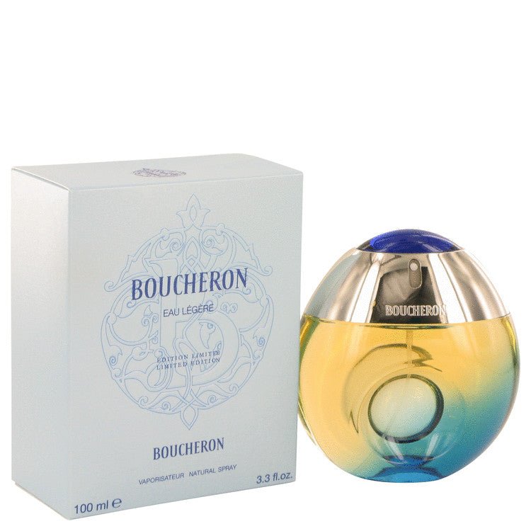 Boucheron Eau Legere by Boucheron Eau De Toilette Spray (Blue Bottle, Bergamote, Genet, Narcisse, Musc) 3.3 oz for Women - Thesavour