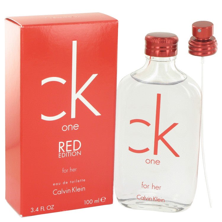 CK One Red by Calvin Klein Eau De Toilette Spray 3.4 oz for Women - Thesavour