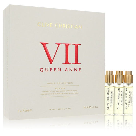 Clive Christian VII Queen Anne Rock Rose by Clive Christian Gift Set -- 3 x 0.25 oz Travel Refill Vials for Women - Thesavour