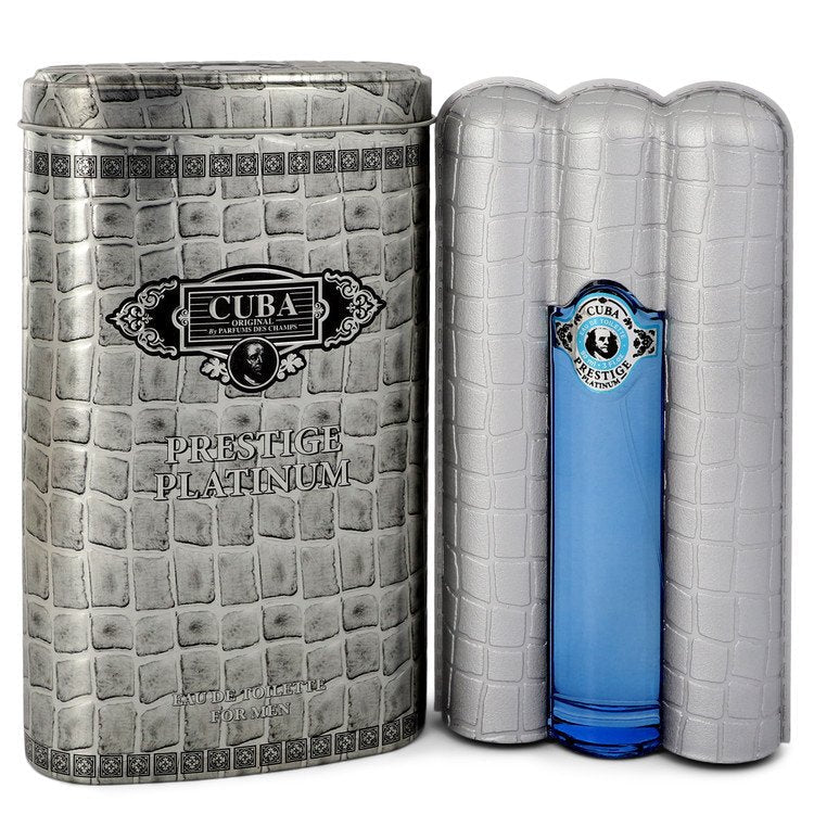 Cuba Prestige Platinum by Fragluxe Eau De Toilette Spray 3 oz for Men - Thesavour