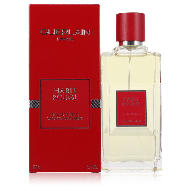 HABIT ROUGE by Guerlain Cologne - Eau De Toilette Spray 3.4 oz for Men - Thesavour