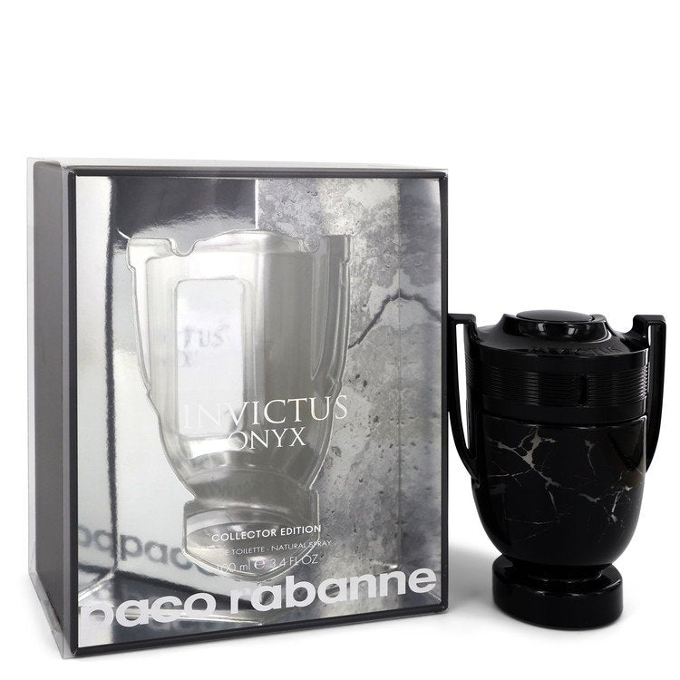 Invictus Onyx by Paco Rabanne Eau De Toilette Spray Collector Edition 3.4 oz for Men - Thesavour