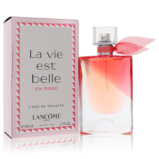 La Vie Est Belle En Rose by Lancome L'eau De Toilette Spray 1.7 oz for Women - Thesavour