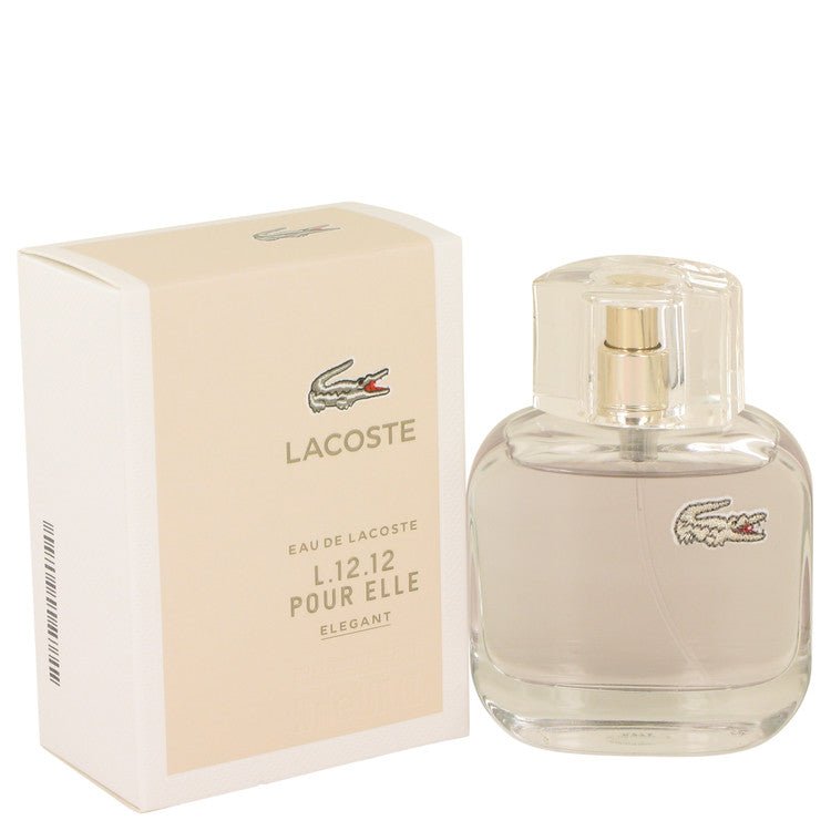 Lacoste Eau De Lacoste L.12.12 Elegant by Lacoste Eau De Toilette Spray 3 oz for Women - Thesavour