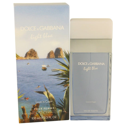 Light Blue Love in Capri by Dolce & Gabbana Eau De Toilette Spray 3.4 oz for Women - Thesavour