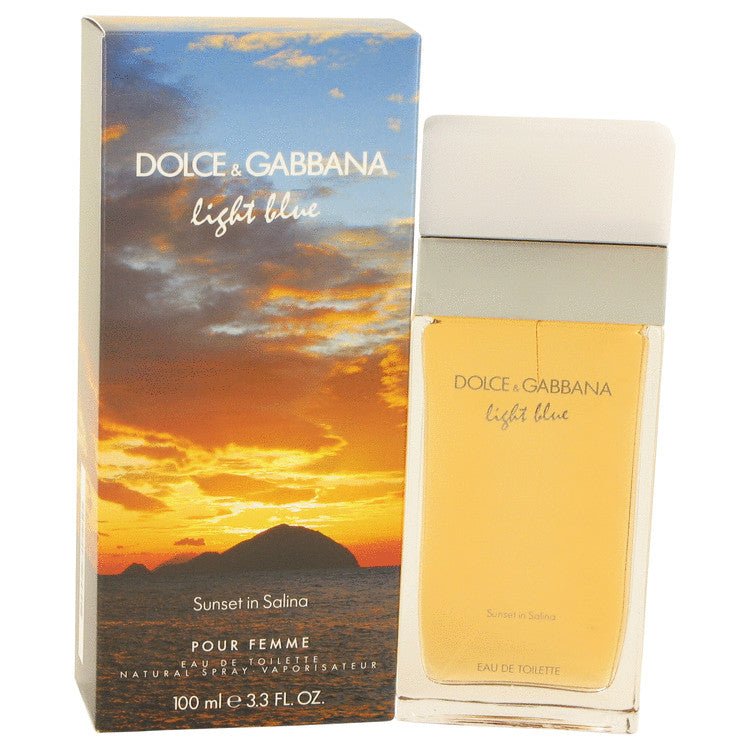 Light Blue Sunset in Salina by Dolce & Gabbana Eau De Toilette Spray 3.4 oz for Women - Thesavour