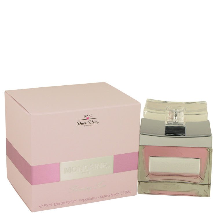 Mondaine Blooming Rose by Paris Bleu Eau De Parfum Spray 3.1 oz for Women - Thesavour