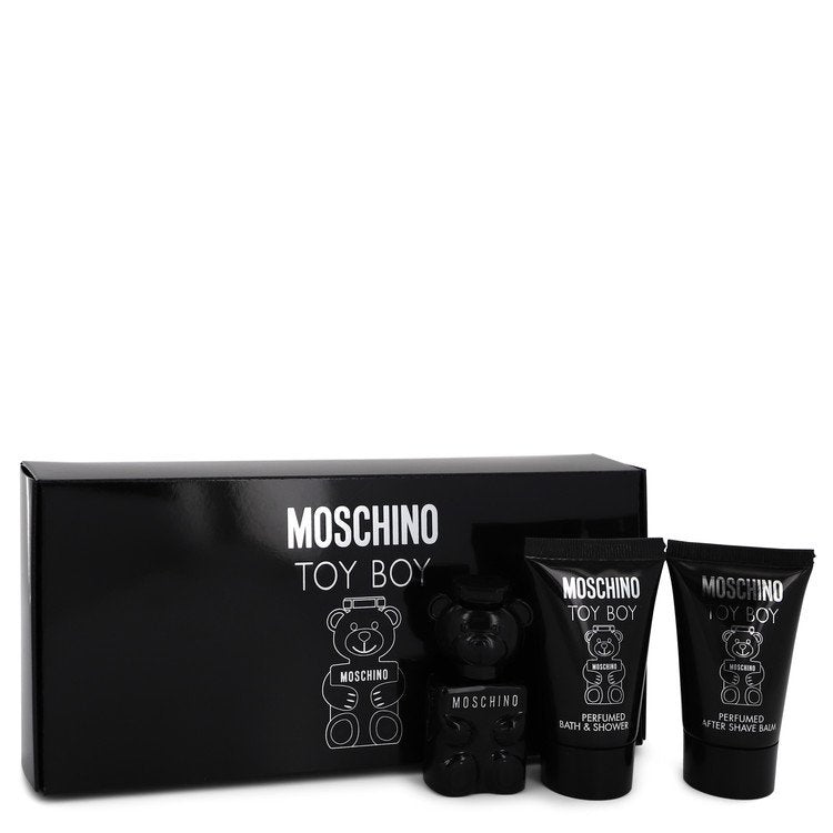 Moschino Toy Boy by Moschino Gift Set -- .17 oz Mini EDP + .8 oz Shower Gel + .8 oz After Shave Balm for Men - Thesavour