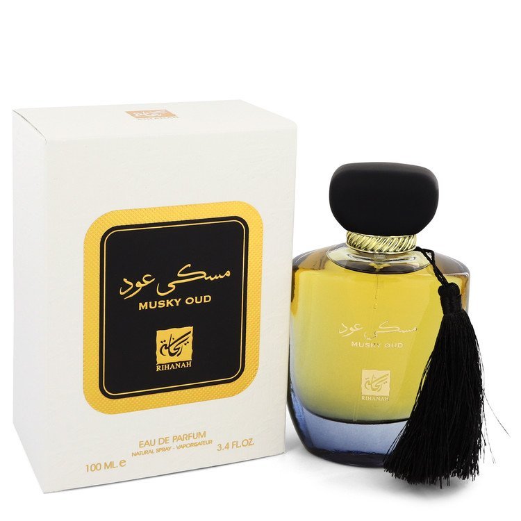 Musky Oud by Rihanah Eau De Parfum Spray (Unisex) 3.4 oz for Men - Thesavour