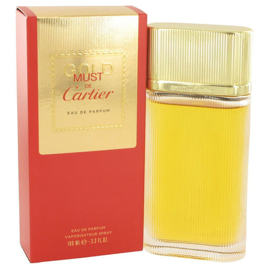 Must De Cartier Gold by Cartier Eau De Parfum Spray 3.3 oz for Women - Thesavour