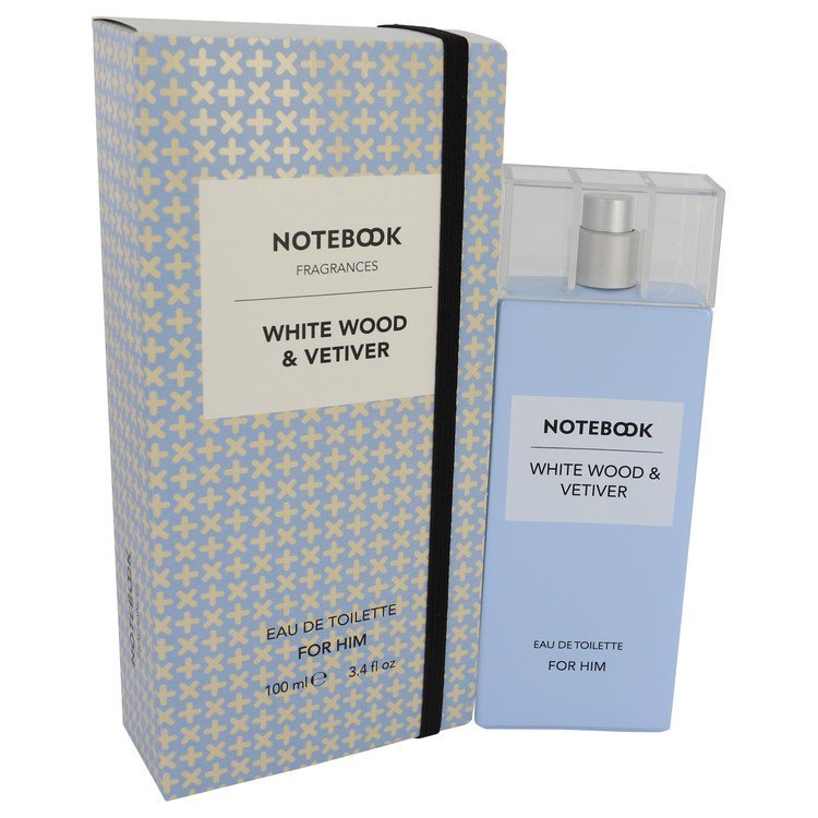 Notebook White Wood & Vetiver by Selectiva SPA Eau De Toilette Spray 3.4 oz for Men - Thesavour